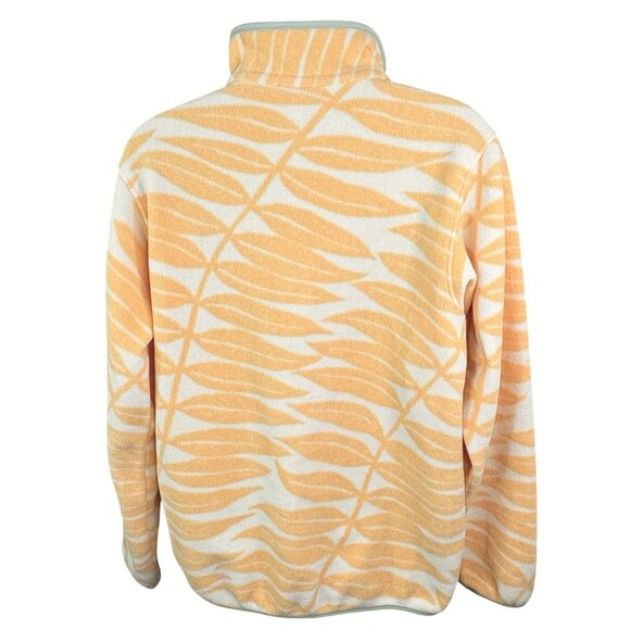Patagonia Synchilla Snap-T Pullover Eucalyptus Fronds Vela Peach Yellow Women S - Picture 6 of 9